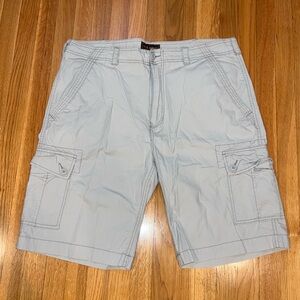 Wear First Men's Light Gray Cargo Shorts